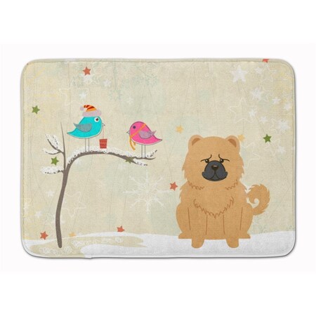 Carolines Treasures Christmas Presents Chow Chow Cream Machine Washable Memory Foam Mat BB2616RUG